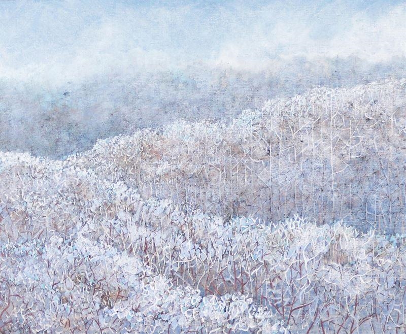 Artwork by Deborah Lougheed Sinclair, WINTER SOLITUDE, Made of oil on canvas
