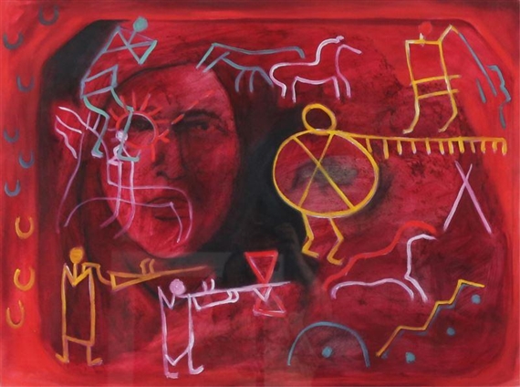 CHIEF POUNDMAKER by Joane Cardinal-Schubert, 1989