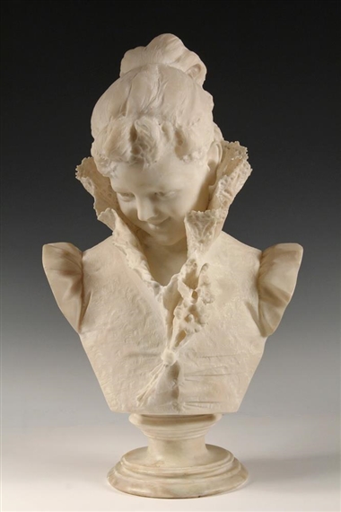 The Bashful Girl by Cesare Lapini, circa 1880