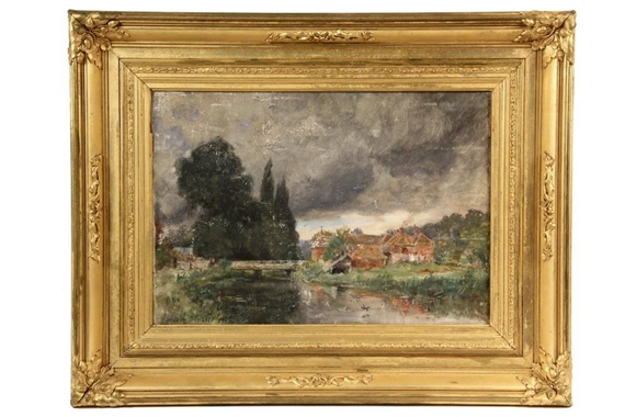 River at Woolhampton, England by Colin Campbell Cooper, 1902