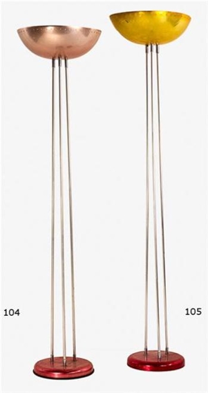 Rare 1950s uplighter lamp