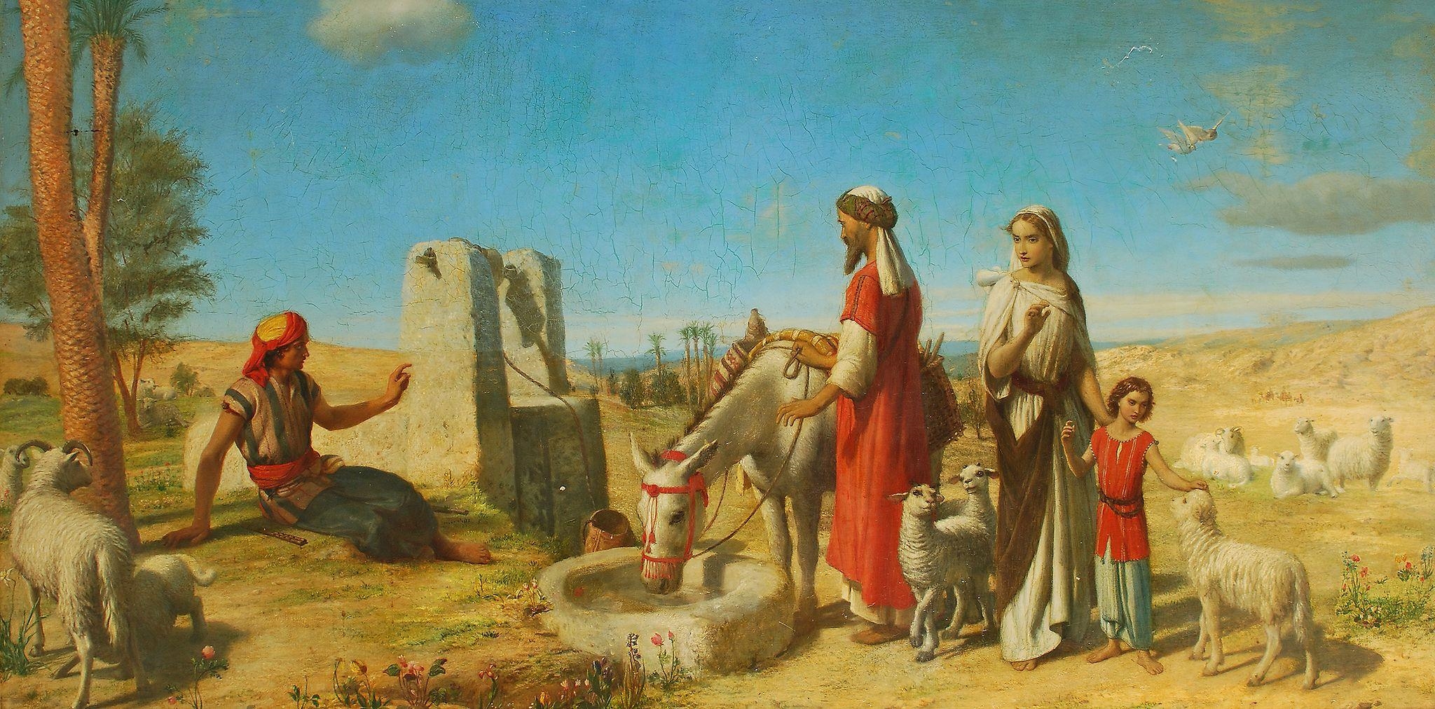 Artwork by John Rogers Herbert, Return of the Holy Family from Egypt to the...