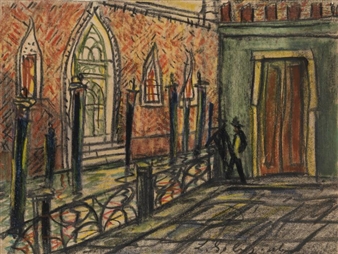 Venetian City Views and Genre Scenes - Leonid Romanovitch Sologub
