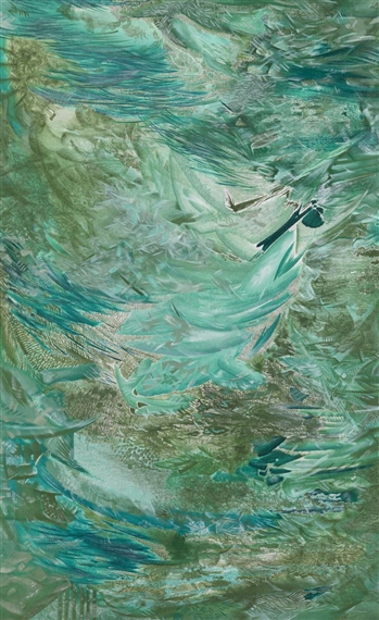 Disliked Colours. Chromium Oxide and Green FC by Vladimir Dubossarsky, 1989