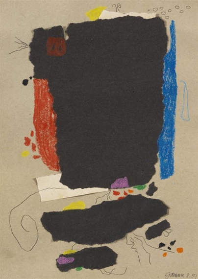 Montaru mit Gondel by Willi Baumeister, 1954