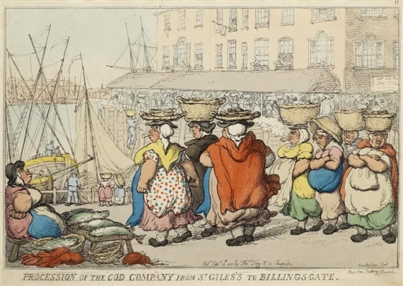3 Works: Procession of the Cod Company; Bath Races; Pillars of the Constitution by James Gillray, Thomas Rowlandson, 1809-1810