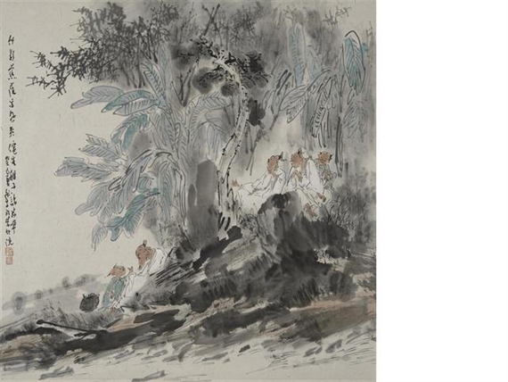 Immortals and Children by Gu Ping