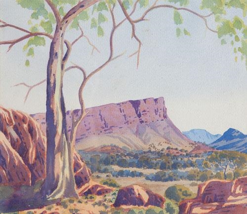 CENTRAL AUSTRALIAN LANDSCAPE by Cordula Ebatarinja