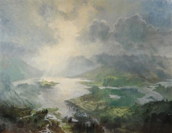 landscape painted from memory or entirely from the artist - James Bignall