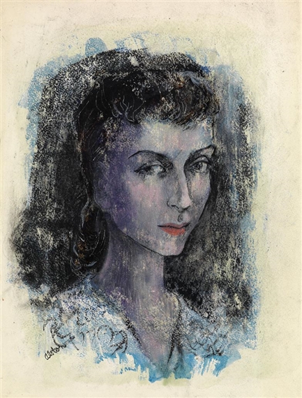 Untitled (Portrait of Lena Horne) by Charles Alston, circa 1950