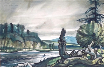 Big Dip Pool River Spey Easter Elchies Water - Alexander William Jardine