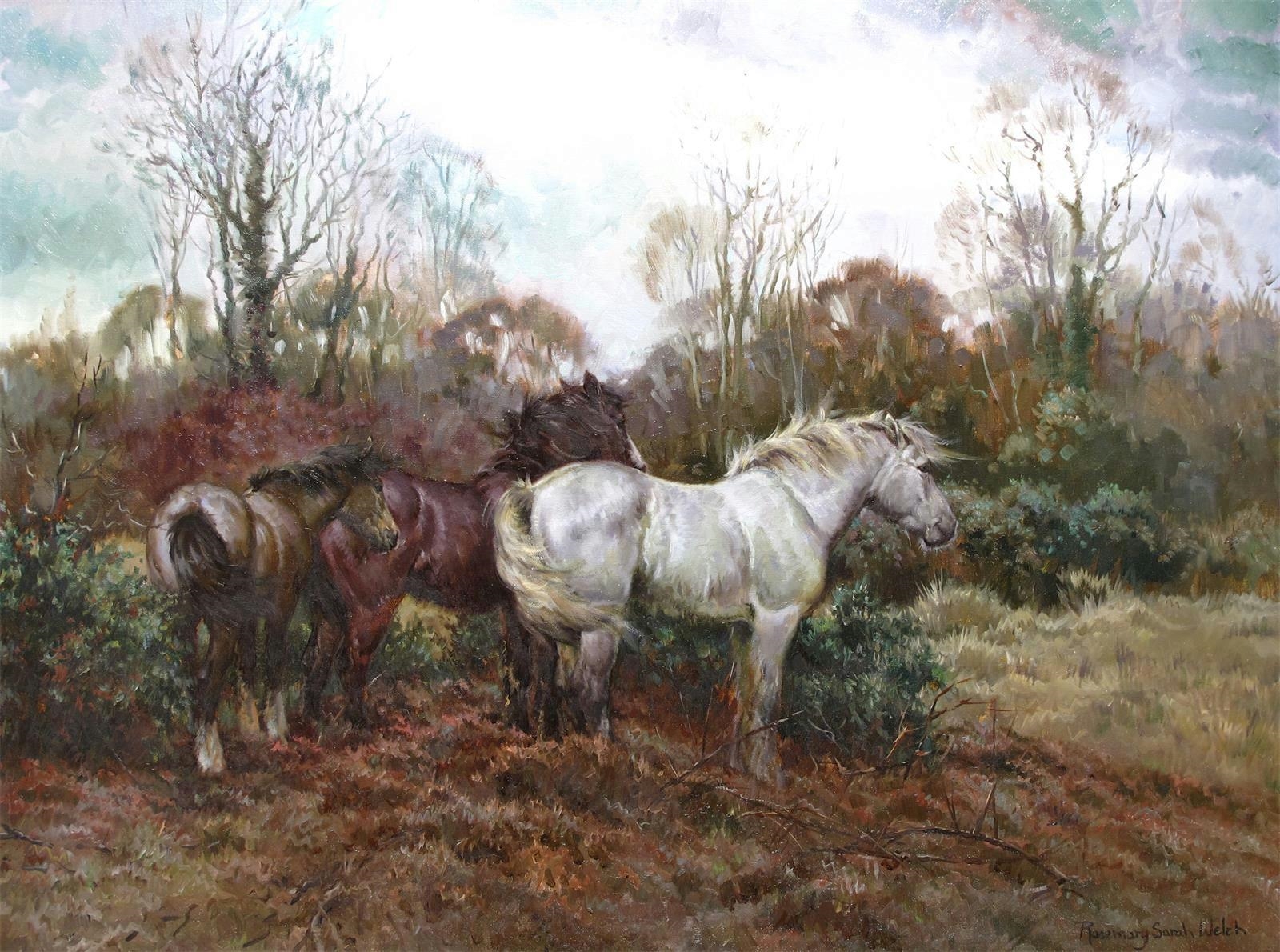 Artwork by Rosemary Sarah Welch, The Abating Storm, Made of Oil on canvas