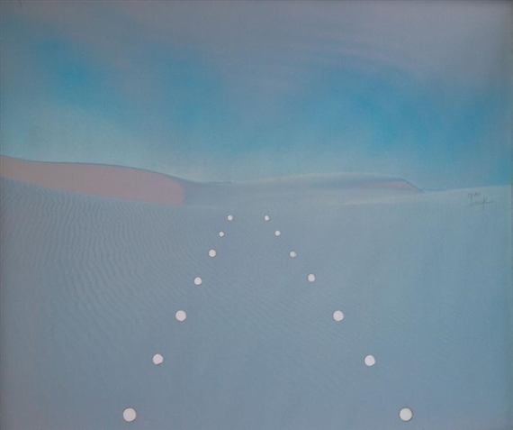 Sahara Station 11 Monuments of Light by Heinz Mack, 1972-1975