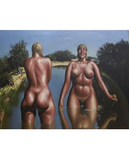 Swimmers #2 by Vasily Shulzhenko, 1990