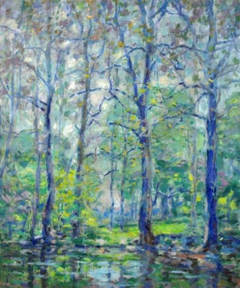 Sycamores in May by Frank Townsend Hutchens, 1926