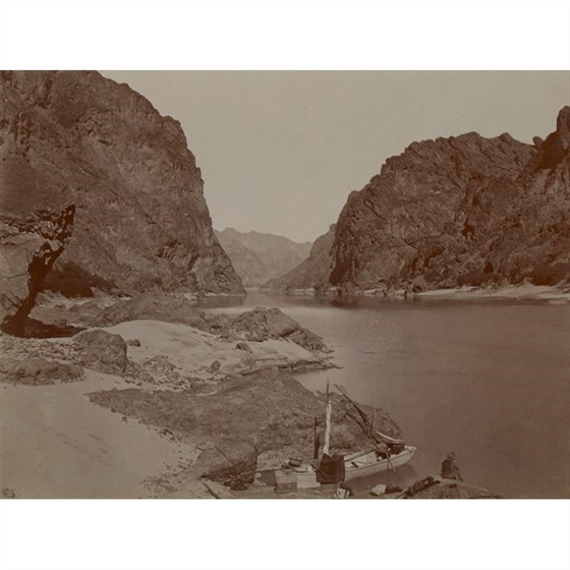 Black Canon, Colorado River, Looking Above From Camp 7 by Timothy H. O'Sullivan, 1871