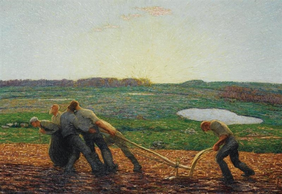 PLOWING IN ARGENTINA by Carlo Fornara