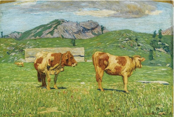 THE ALPS AT NOON by Carlo Fornara