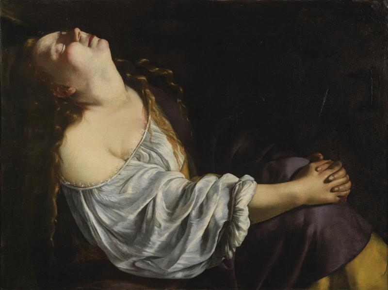 Artwork by Artemisia Gentileschi, MARY MAGDALENE, Made of Oil on canvas
