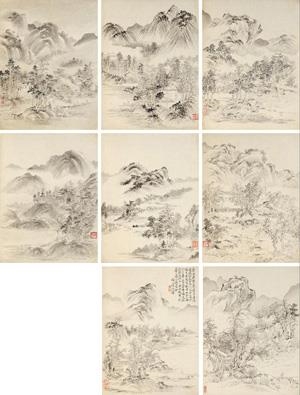 Shang Rui | ALBUM OF 8 WORKS: LANDSCAPE (1710) | MutualArt