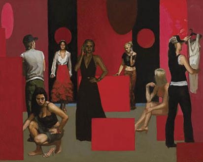 Study for ,Red Shop by Tom Alberts, 2004/2005