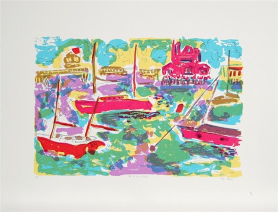 On the Sea Land III by Olga Sheirr, Circa 1980