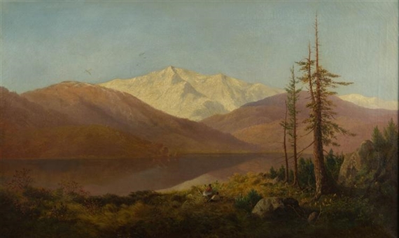 LANDSCAPE WITH TWO FIGURES by Frederick A. Butman