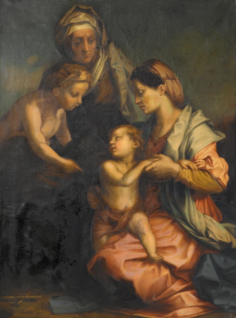 Andrea del Sarto | Madonna and child with st. Elizabeth and st. John ...