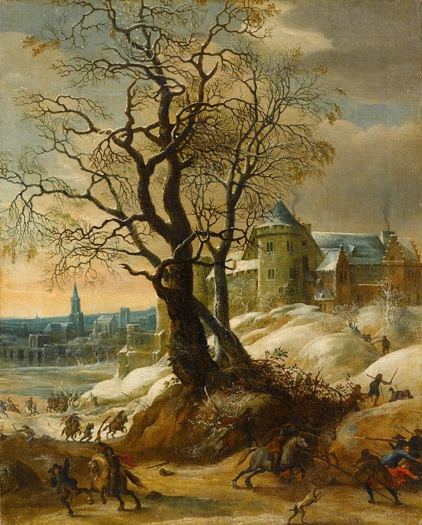 Pieter Snayers | The sacking of a village in winter | MutualArt