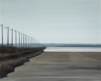 Footpath in A Field - Wang Xin-Feng