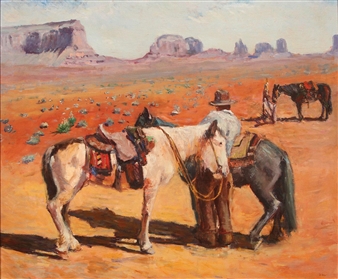 Western Cowboy Scene - Zivko Zic