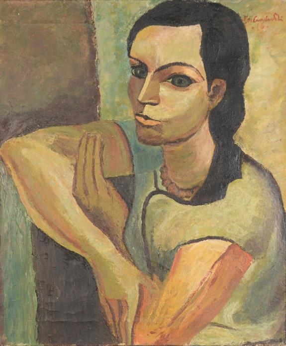 Portrait of a Woman by Emiliano di Cavalcanti, 1965