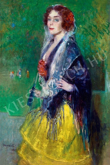 Spanish Beauty by Cézár Herrer, 1904