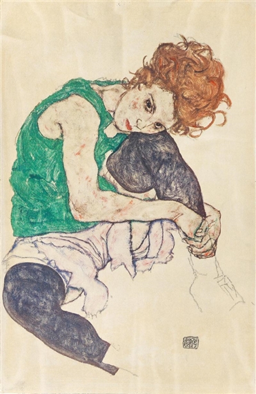 Set of 64 ; Aquarelle and Zeichnungen (Watercolours and drawings) by Egon Schiele, 1910 / 1918