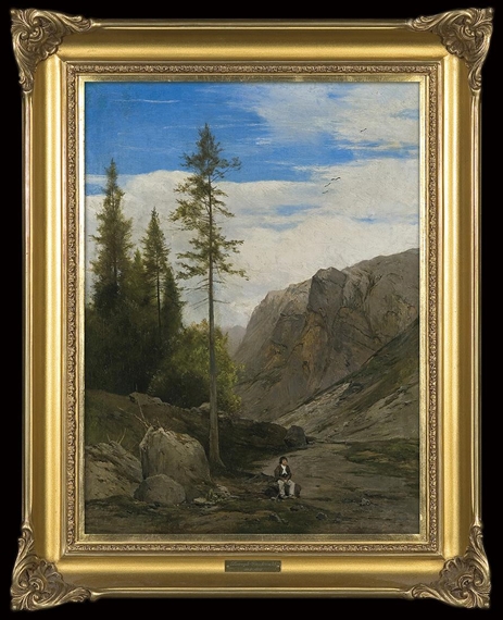 MOUNTAIN LANDSCAPE by Henryk Grabiński, circa 1880