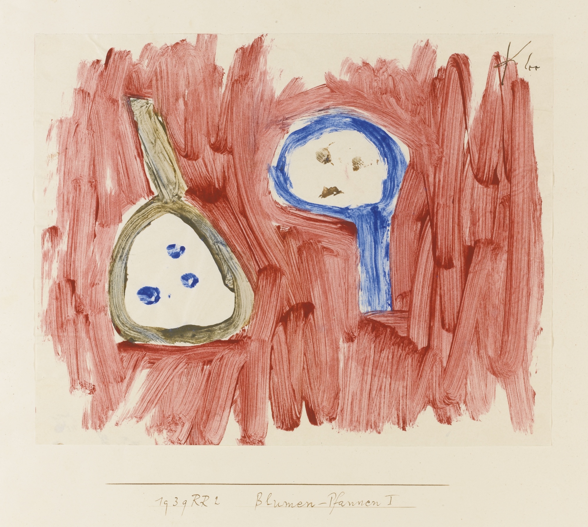 BLUMEN-PFANNEN I (FLOWER-PANS I) by Paul Klee, 1939