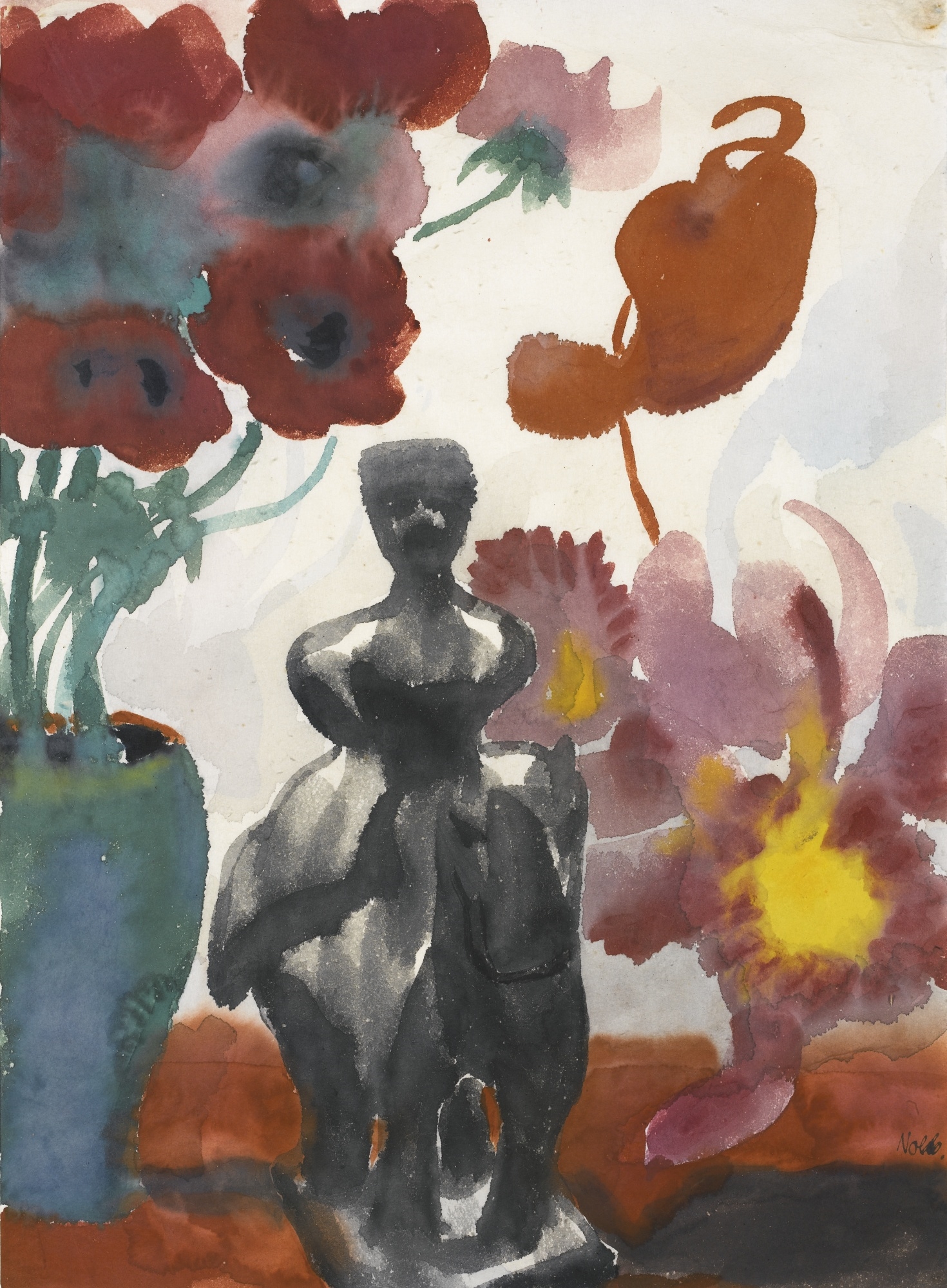 Emil Nolde BLUMEN (FLOWERS) MutualArt