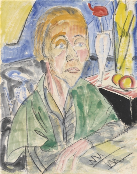 FRAUENBILDNIS (PORTRAIT OF A WOMAN) by Erich Heckel, 1920