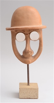 POTTERY HEAD OF A MAN - David Gil