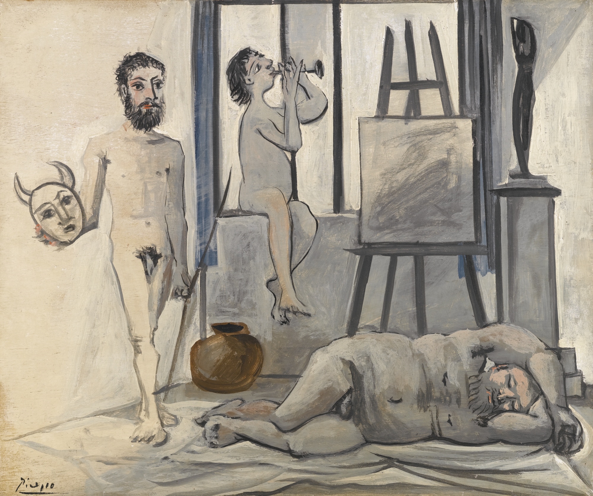 NUS MASCULINS (LES TROIS ÂGES DE L'HOMME) by Pablo Picasso, 1942