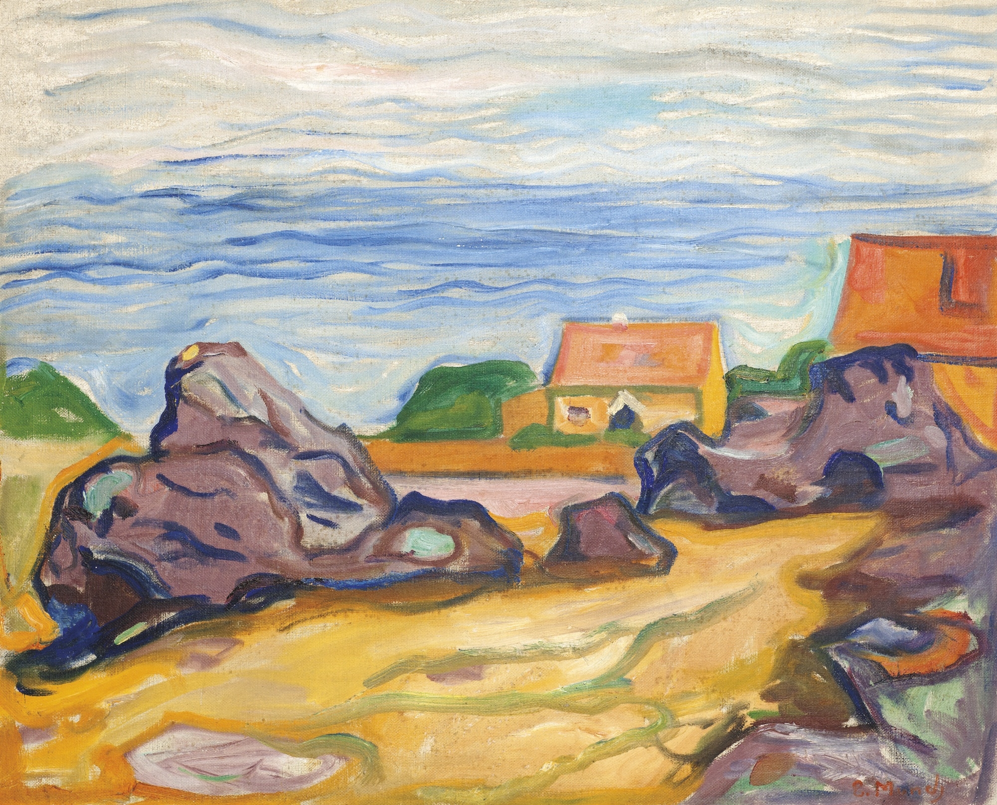 HUS I BORRE (HOUSE IN BORRE) by Edvard Munch, 1904-1905