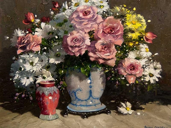 Still Life Roses by Hennie Griesel