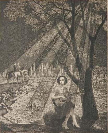 Guitar In The Park by Ralph Fabri, circa 1940