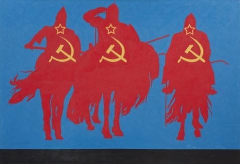 Russian saga by Rostislav Lebedev, 1989