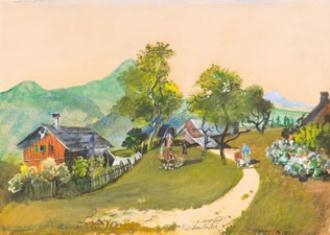 Hinterstoder by Oskar Laske, 1947