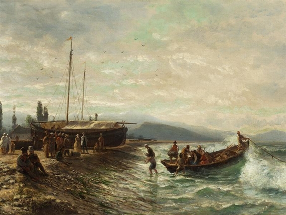 Approaching the Crimean Coast by Lev Felixovich Lagorio, 1873