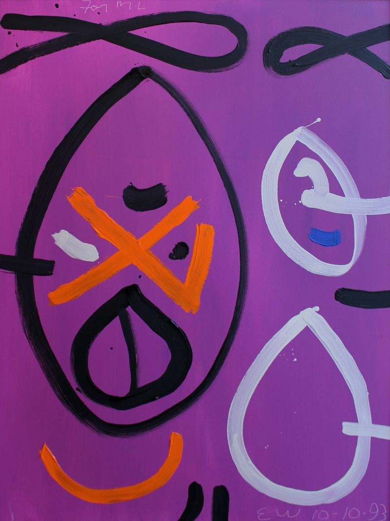 Artwork by Emerson S. Woelffer, Untitled, Made of Acrylic on canvas