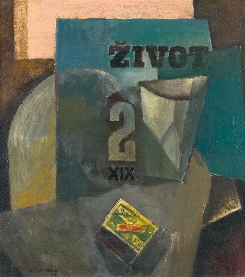 Zátiší se sirkami by Ota Janeček, 1944