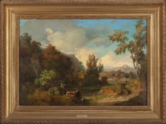 Gathering Flowers - Dominique Antoine Jean Baptiste Magaud