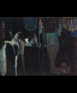 Horse Stables I by Johannes Maria Groenestein, 1950